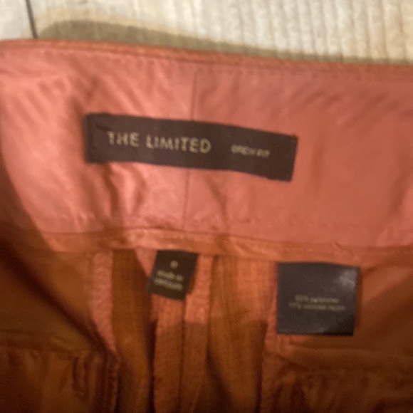 Like New The Limited Drew Fot Rust Colored Capri Dress Pants Size 0 - Picture 4 of 6
